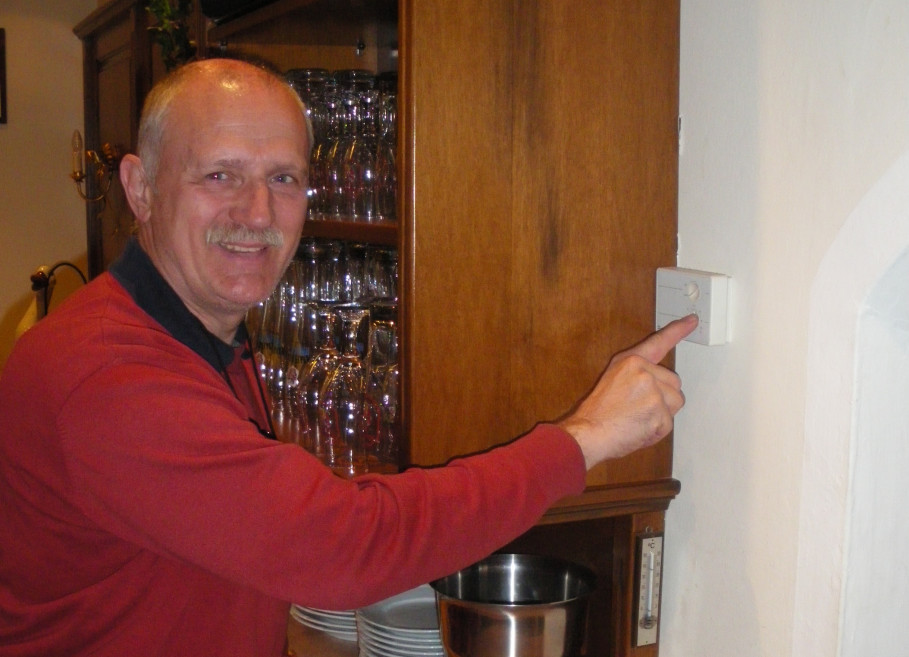 Mr Hauer of ‘Hotel Tirolerhof’ could turn down the thermostat by two degrees Celsius thanks to GRANDER ...