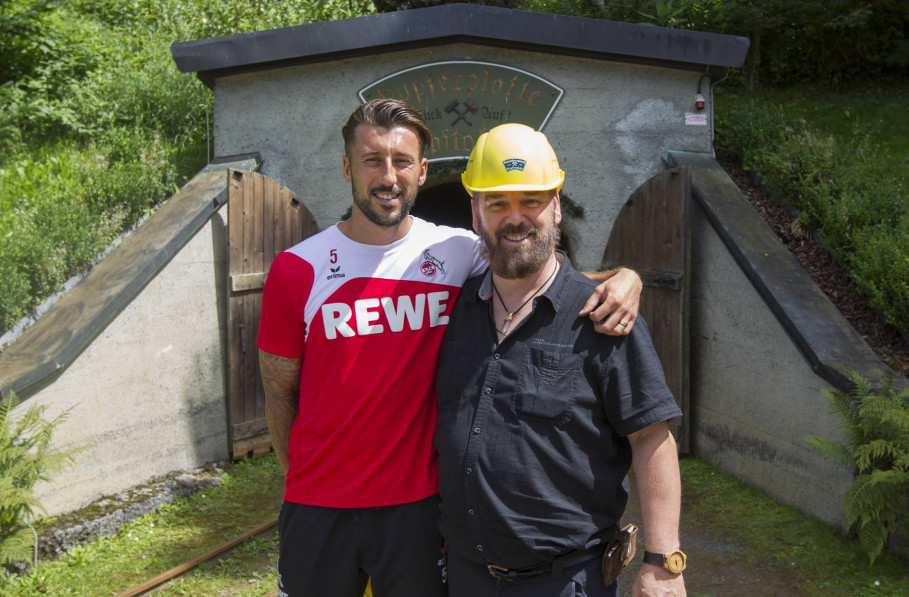 Dominic Maroh - 1. FC Cologne avec Johann Grander dans la mine de cuivre